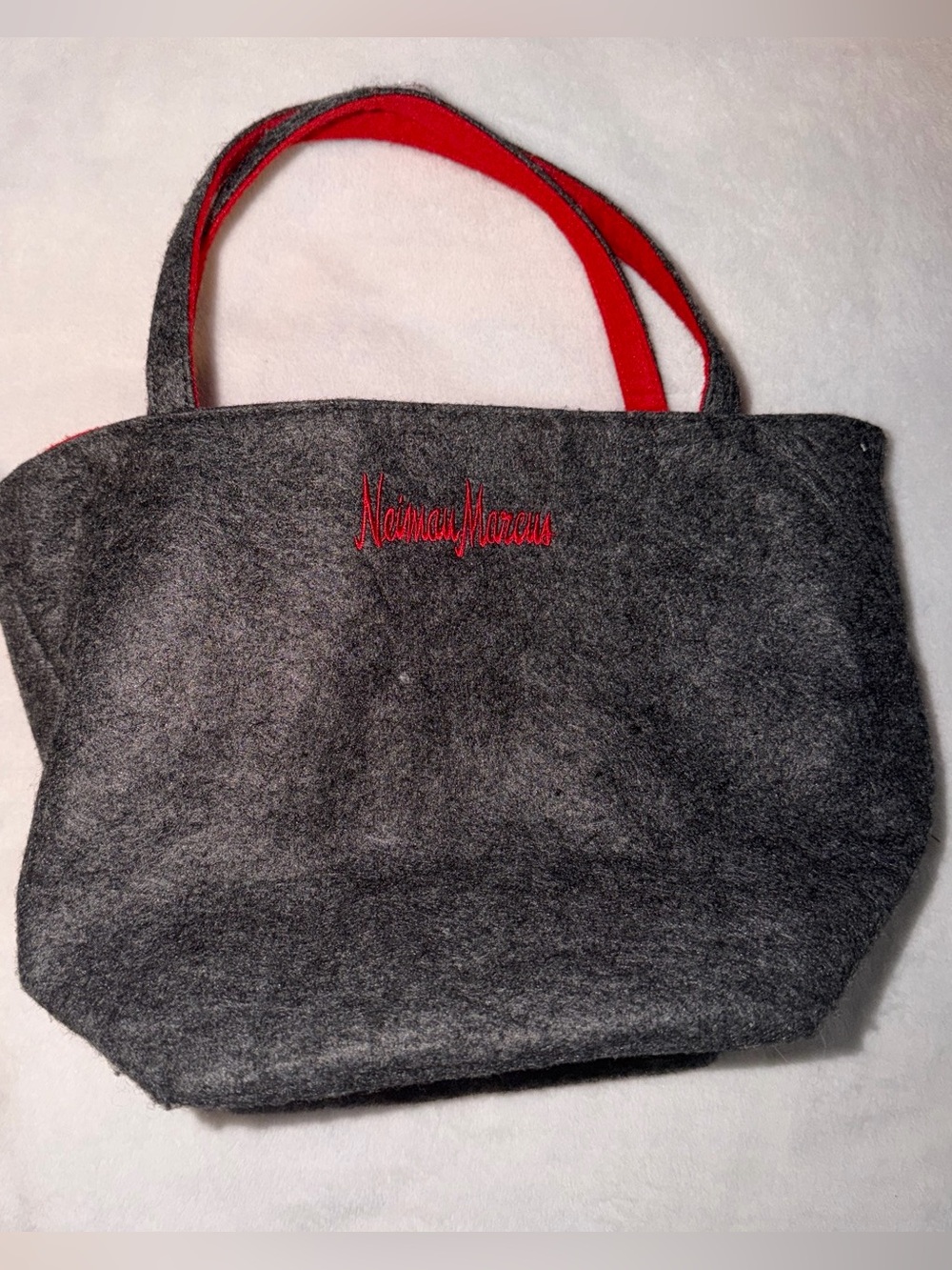 Neiman Marcus Gray Felt Tote